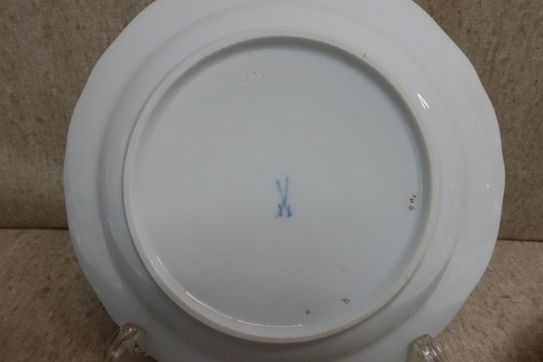 マイセン ピンクローズ プレート３枚セット