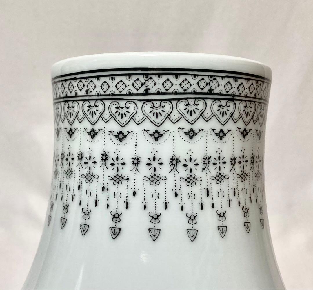 景徳鎮花瓶　中国美術　陶磁器　瓢箪型花瓶　美品　レトロ