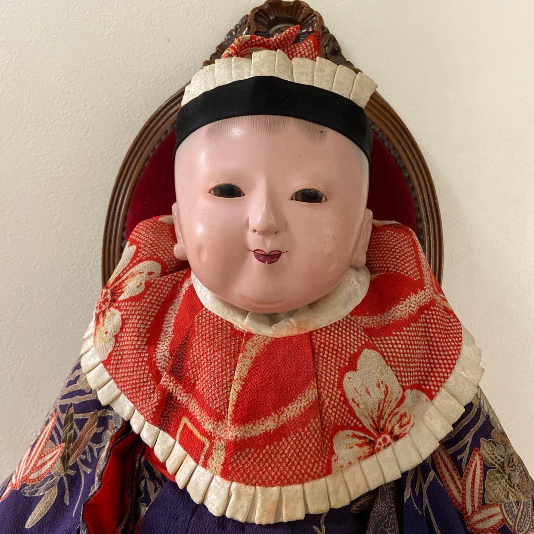 市松人形　抱き人形　明治抱き人形70センチ