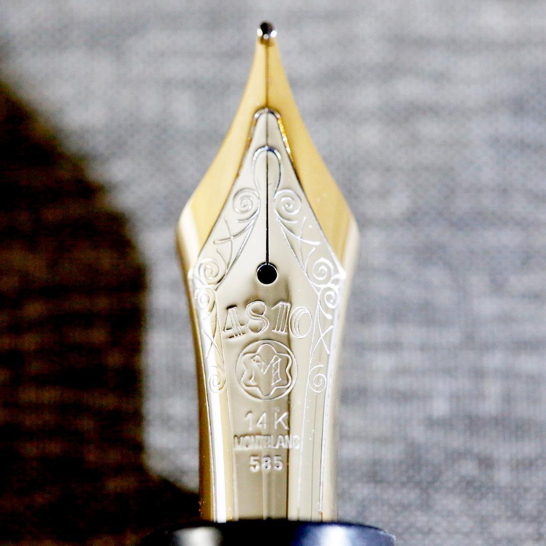 【送料込み】モンブラン 万年筆 １４９ Ｆニブ １４Ｋ中白 エボナイト芯