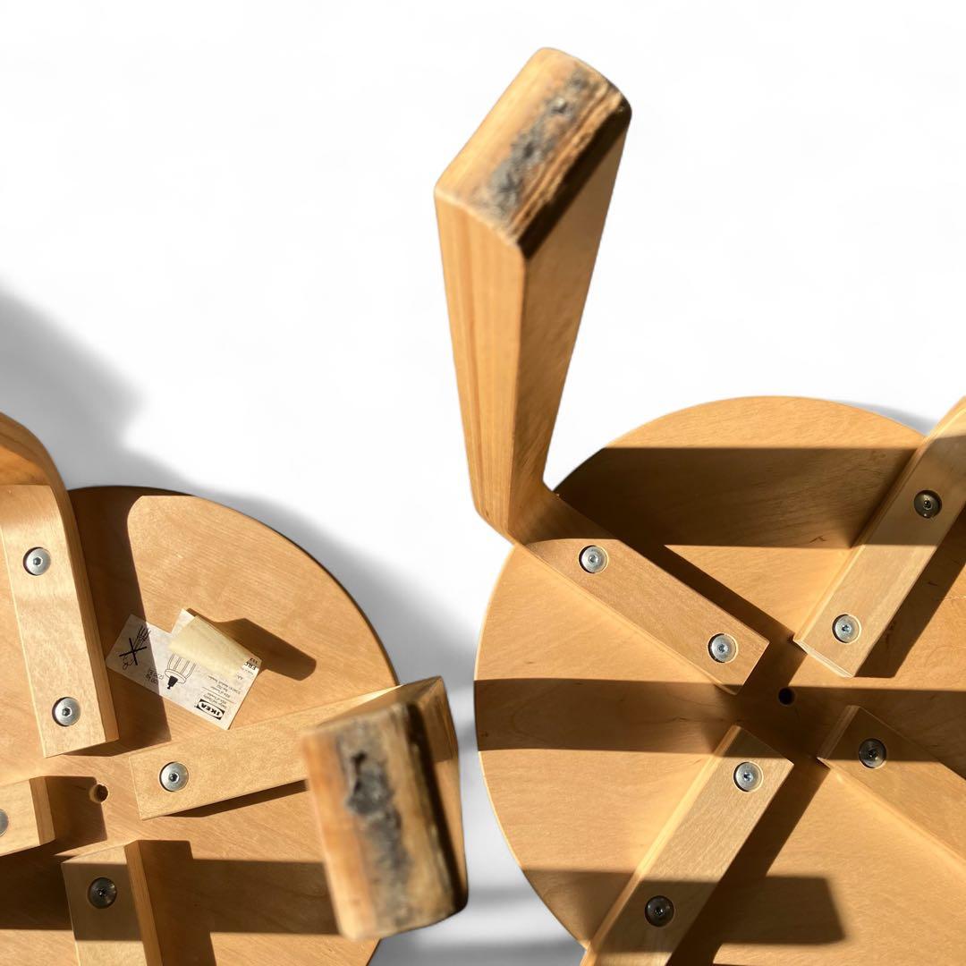 ずん様　　IKEA イケア　フロスタ　スツール　2脚　 スタッキングチェア