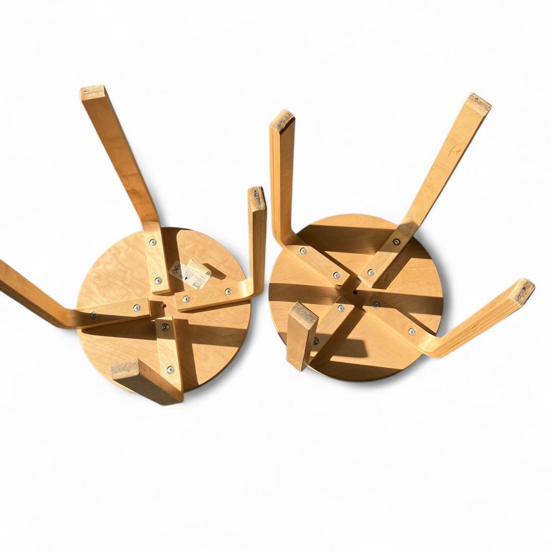 ずん様　　IKEA イケア　フロスタ　スツール　2脚　 スタッキングチェア