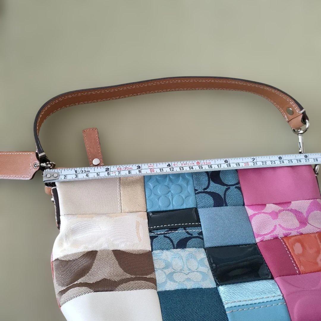 コーチ　パッチワーク　シグネチャー