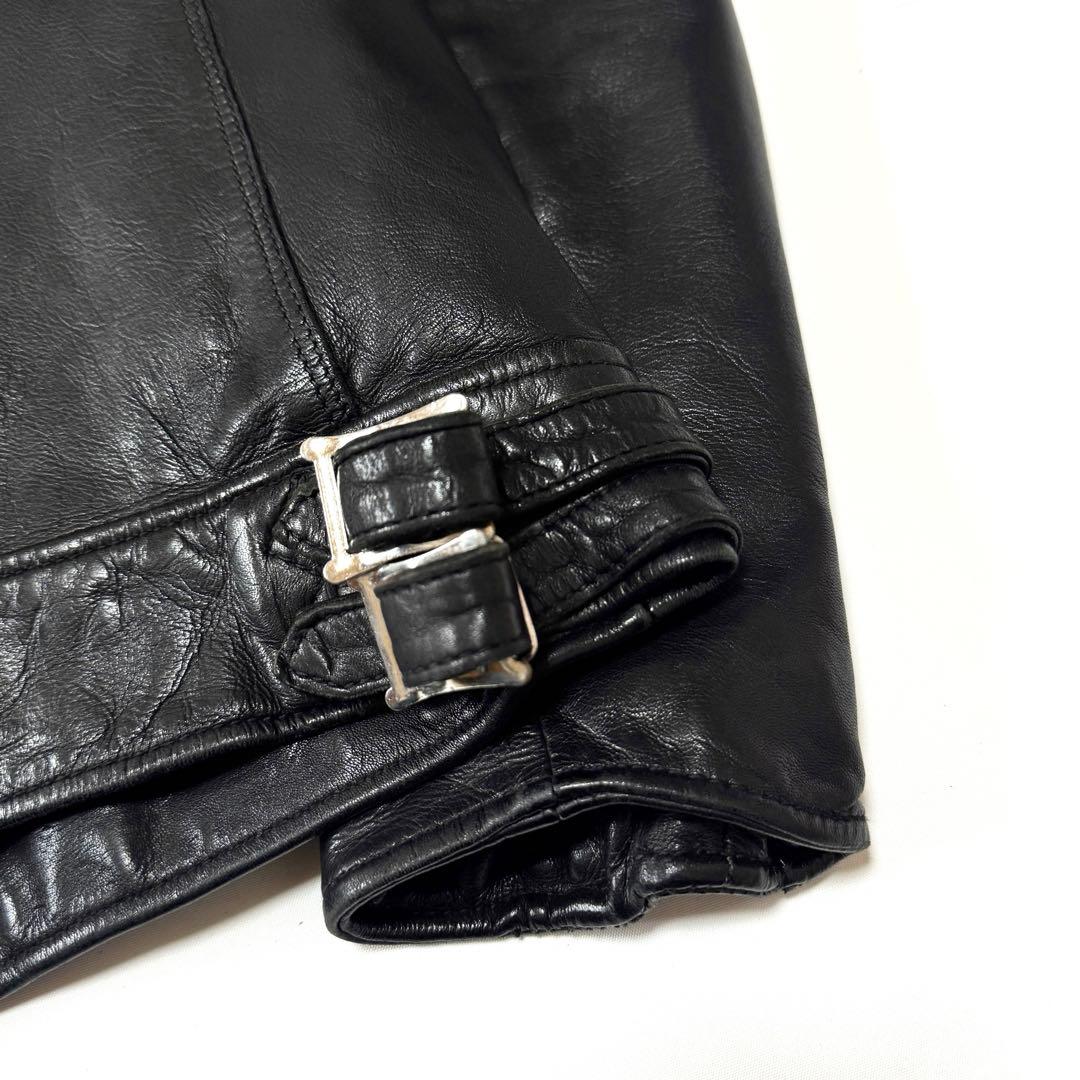 NANO&Co ナノユニバース 羊革 レザージャケット ライダース キルティング