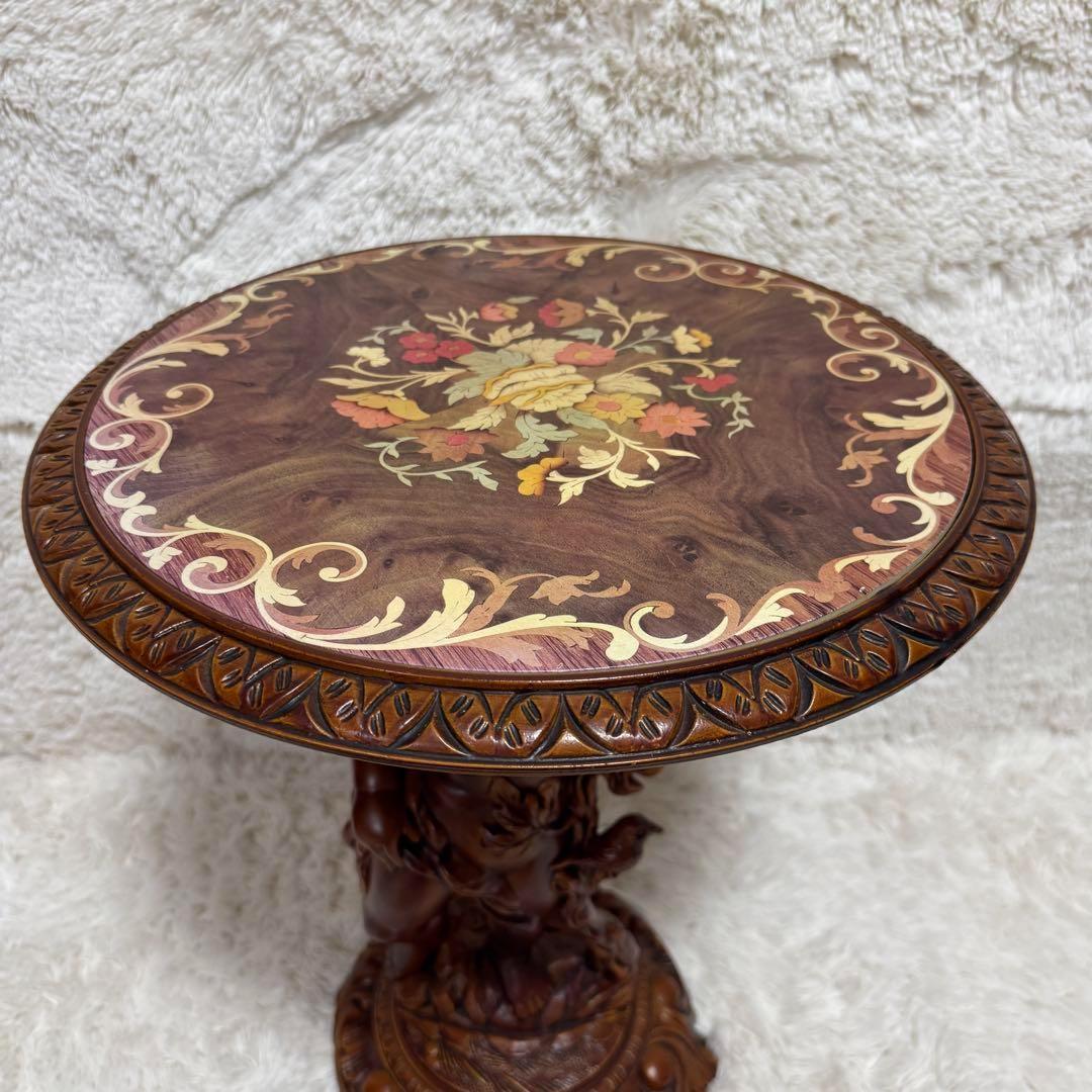 天使のテーブル ロココ調 アンティークテーブル サイドテーブル