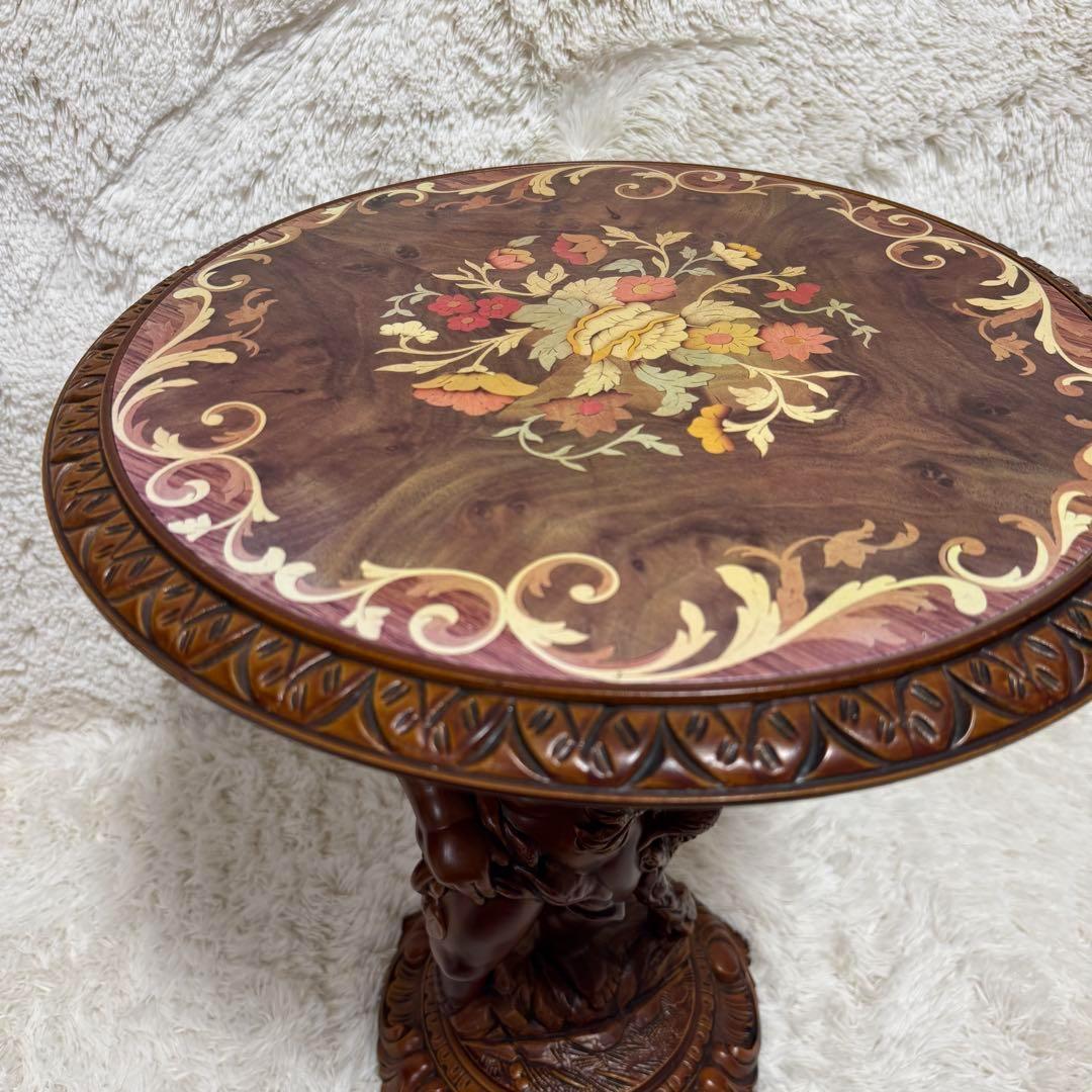 天使のテーブル ロココ調 アンティークテーブル サイドテーブル