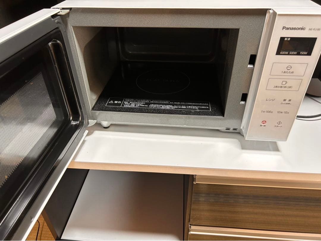 美品　Panasonic　電子レンジ　NE-FL100-W　2021年製