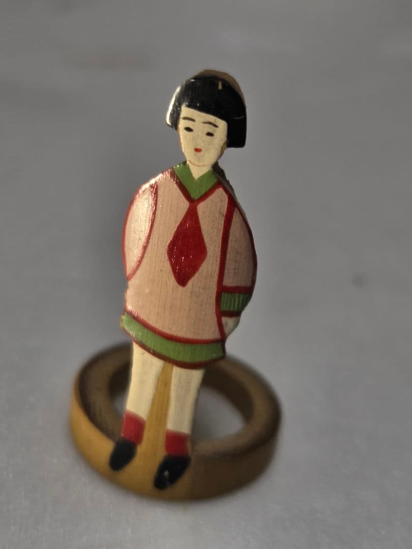 珍品　レトロな 竹細工人形５体　アンティーク