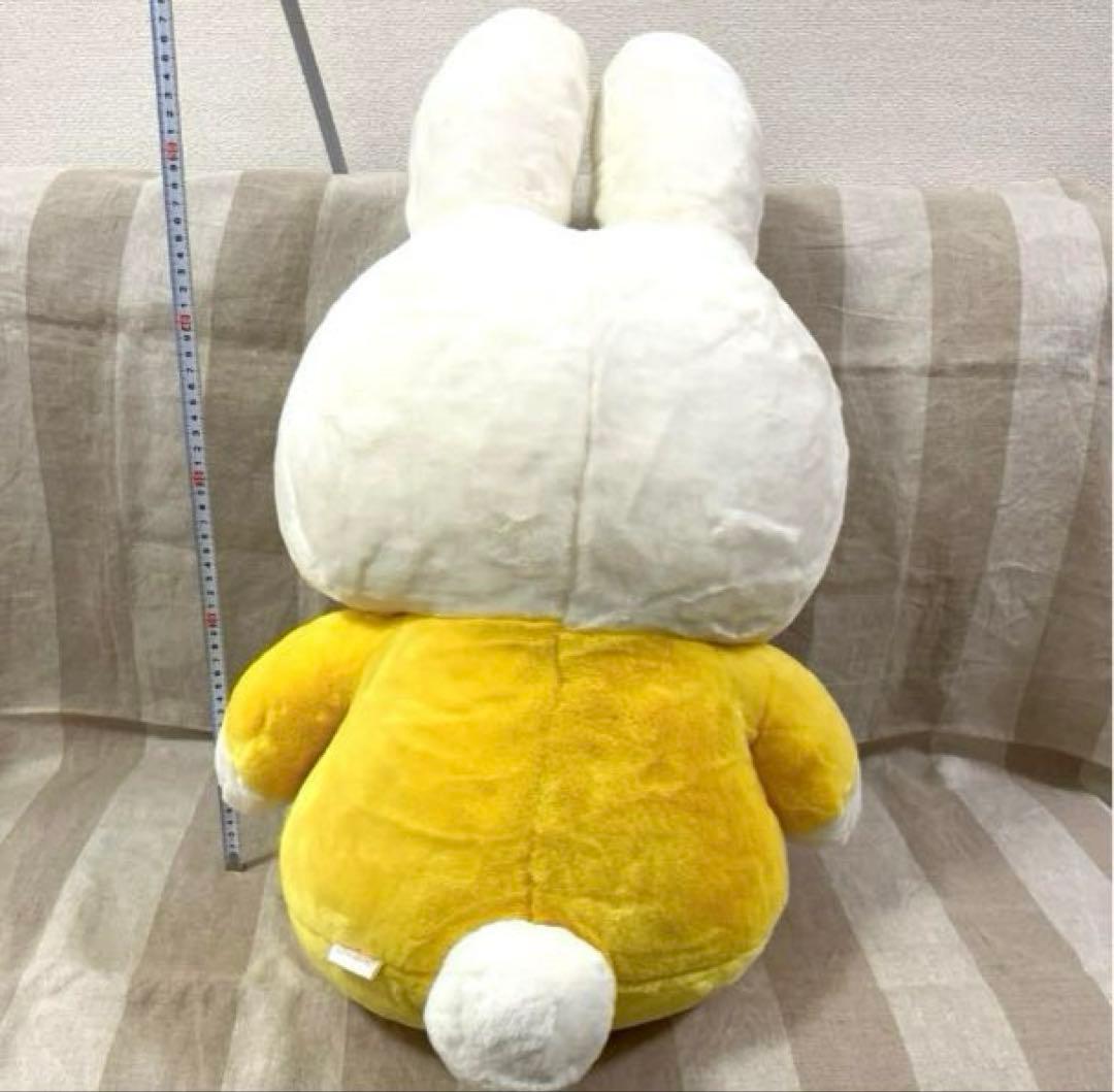 激レア　特大70cm　ミッフィー ぬいぐるみ　着付　イエロー　セキグチ製