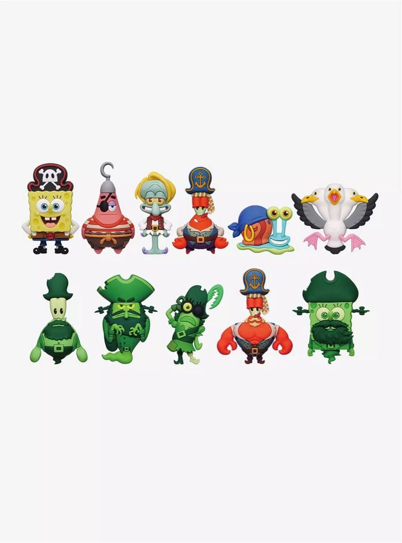 スポンジ・ボブ フィギュア型バッグクリップキーチェーン