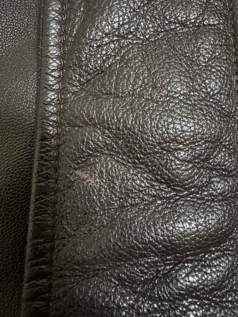 L.L.Bean A-2レザージャケット Mサイズ表記 黒 ゴートスキン 本革