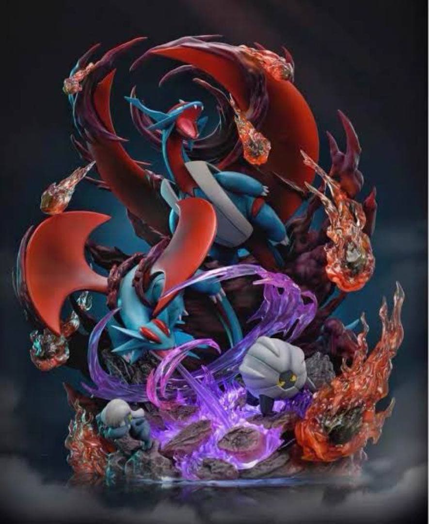 ポケモン フィギュア ボーマンダ ドラゴンタイプ ジオラマ 海外製 全長36cm