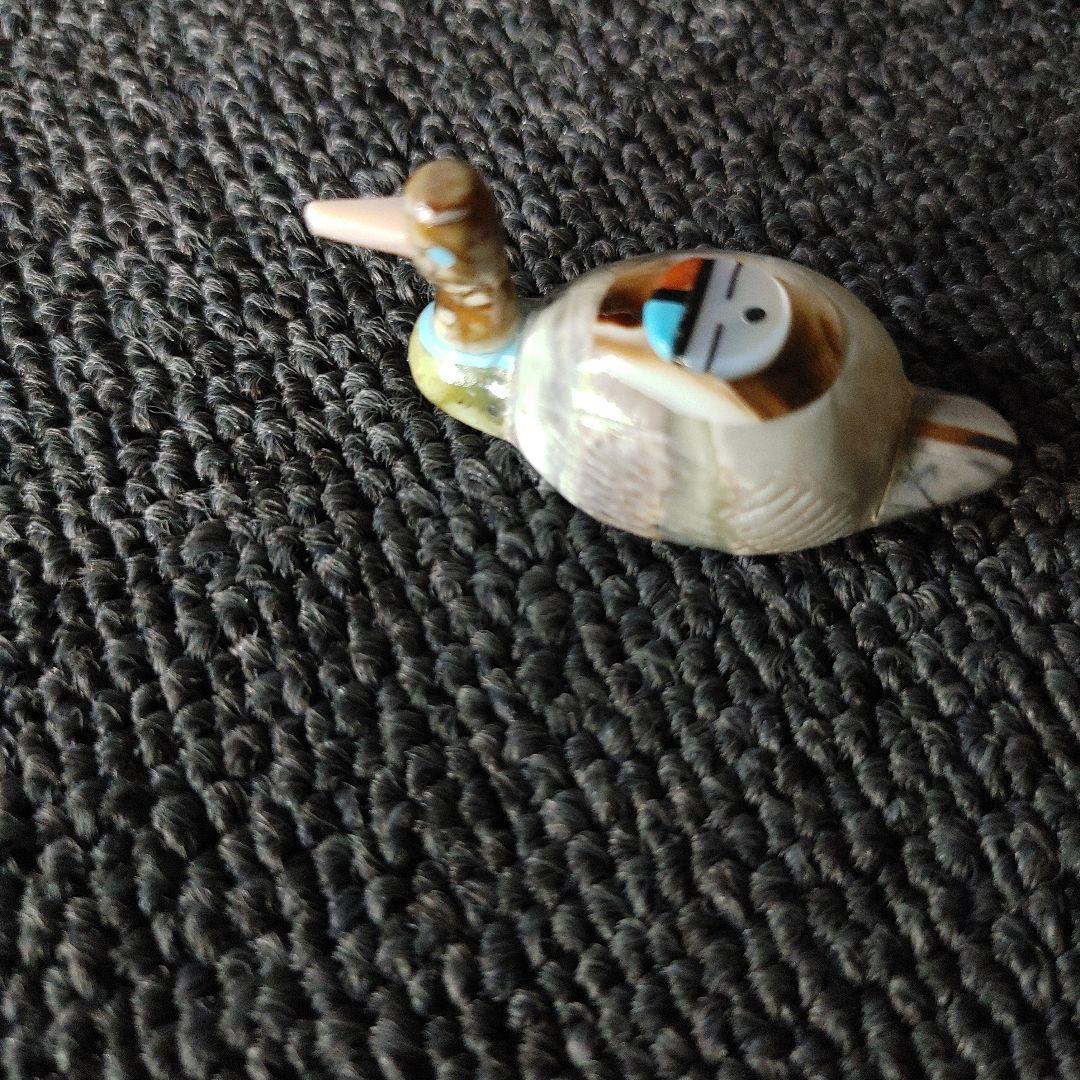 カモ　サンフェイスフェティッシュ　ズニ　フェティシュ　インディアンジュエリー