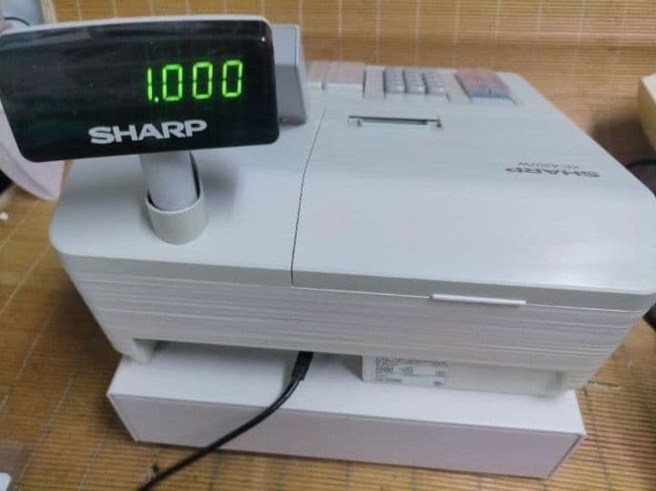 シャープレジスター　XE-A207　PC連携売上管理設定無料　231115