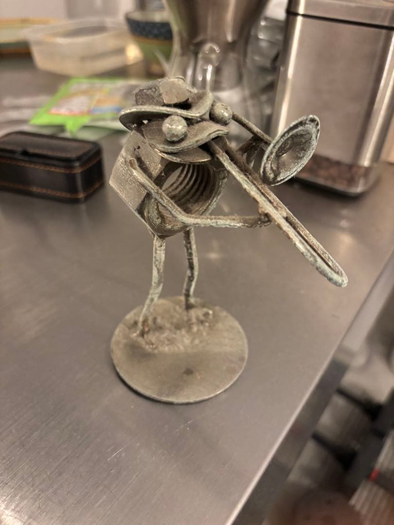 トロンボーン ミュージシャン アートオブジェ