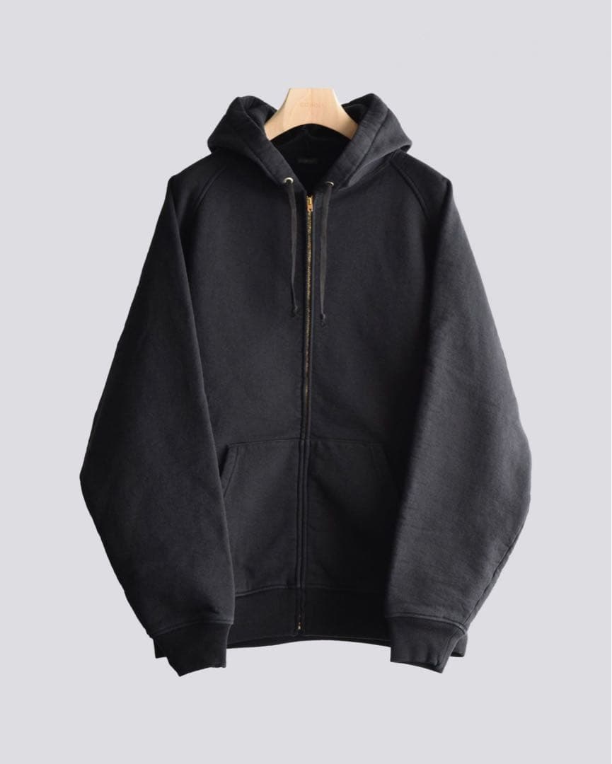 COMOLI 25ss コットン裏毛 ジップパーカ 4 コモリ