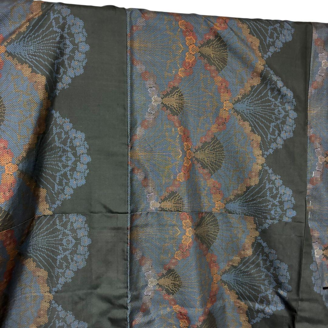 新品　美品　袷　正絹　証紙　本場奄美大島紬　小紋　フルセット　4点