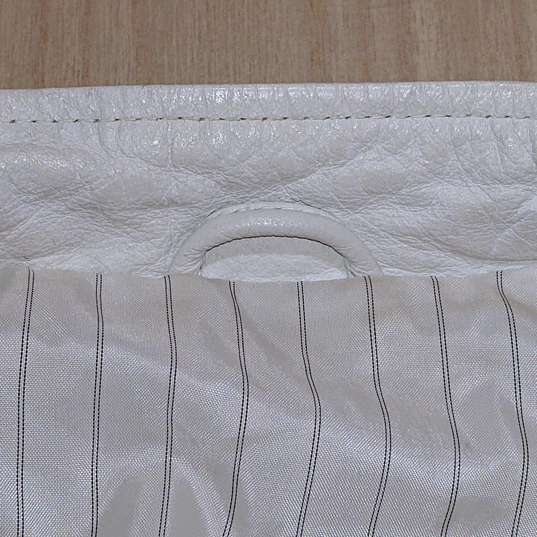 激レア　TAKA-Q　ライダースジャケット　シングル　Ｌサイズ　ホワイト　牛革