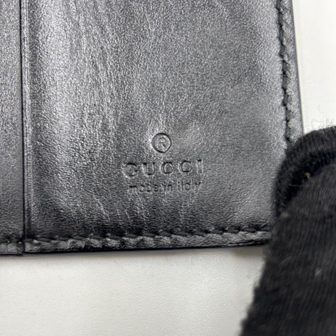 専用GUCCI グッチ グッチシマ GG柄 レザー 6連 キーケース ブラック