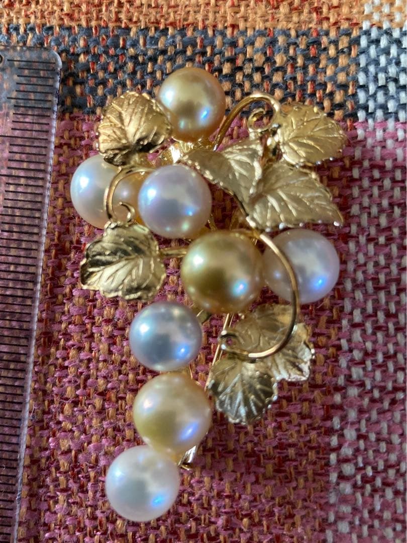 入学式用に‼️限定品‼️あこや真珠ブローチ⭐︎新品⭐︎ピンク・ゴールデン・ブルーのパール