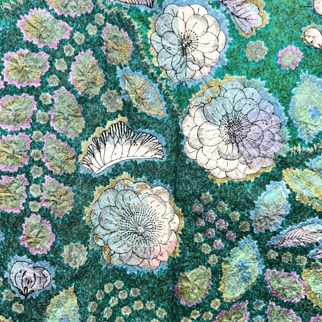 作家もの　振袖　辻ヶ花　絞り　金彩　金通し　藤　成人式　着物　101b d