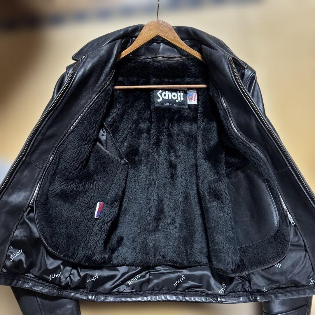 schott ライダース　ジャケット　レザー