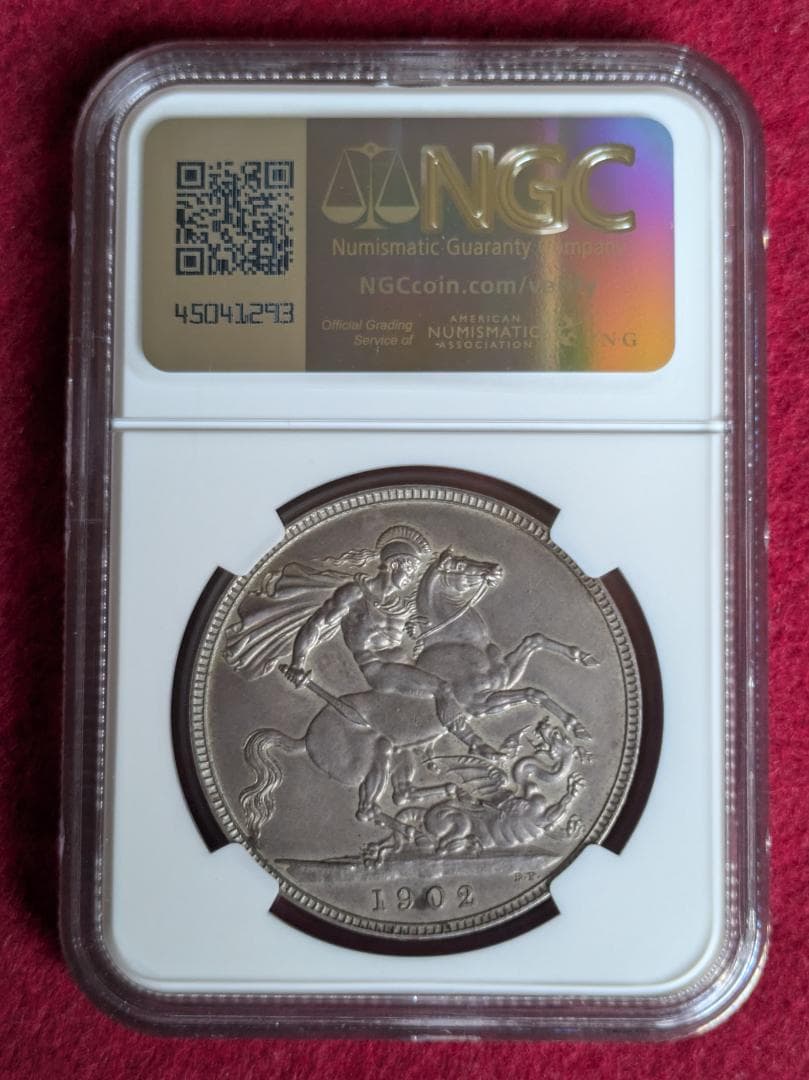 【新春セール】1902 イギリス クラウン銀貨 エドワード７世 マットプルーフ