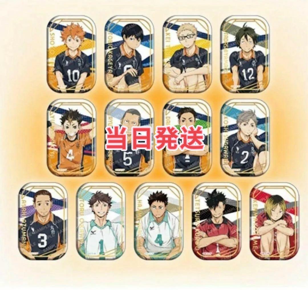 ハイキュー！！スクエア缶バッジ【セット】(おすわり)＜セブンネット限定＞