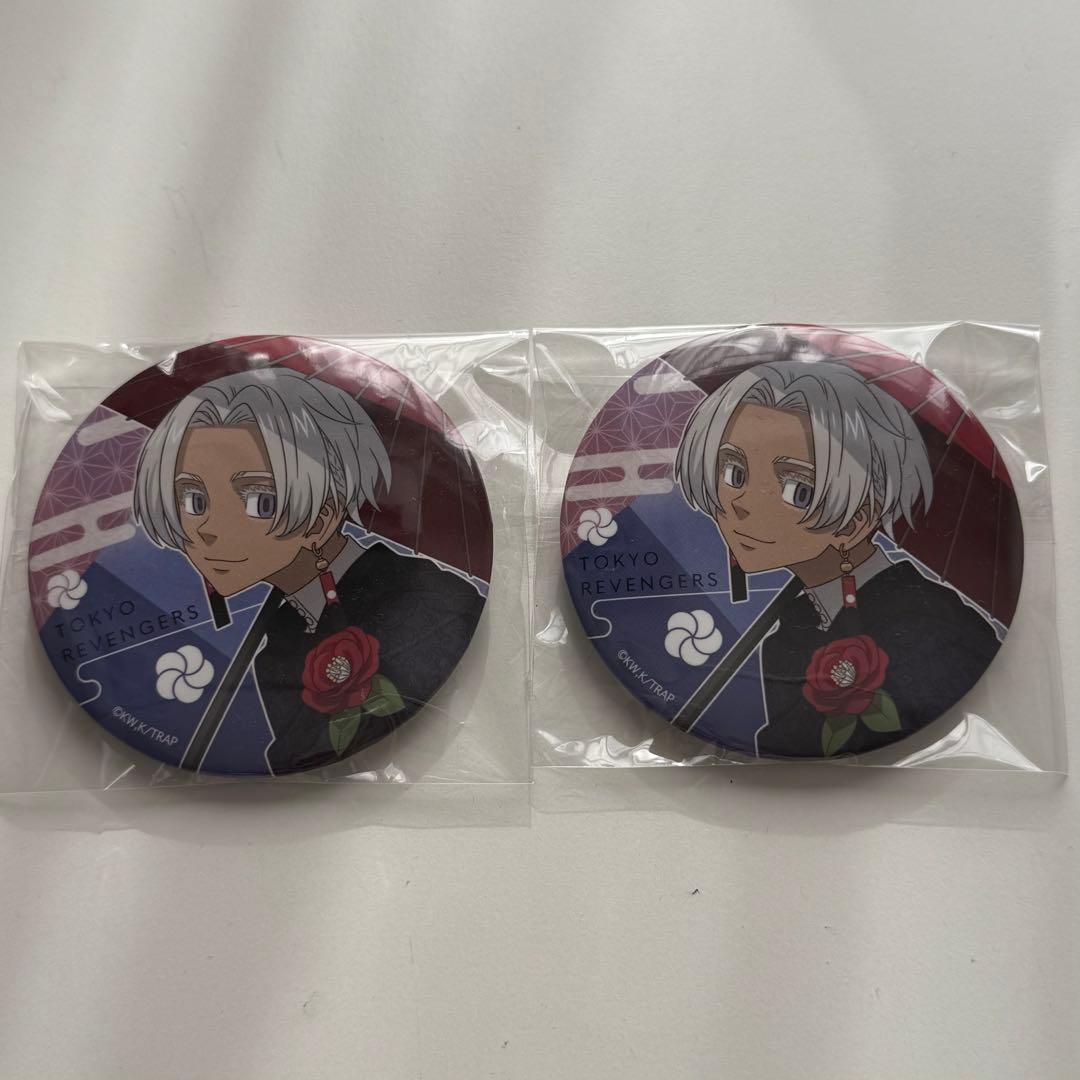 東京リベンジャーズ ラッキー缶バッジBOX vol.6 黒川イザナ　2点セット