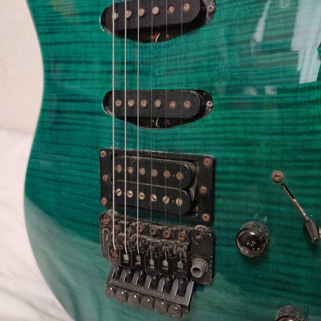 AIRCRAFT グリーンエレキギター　ジャンク