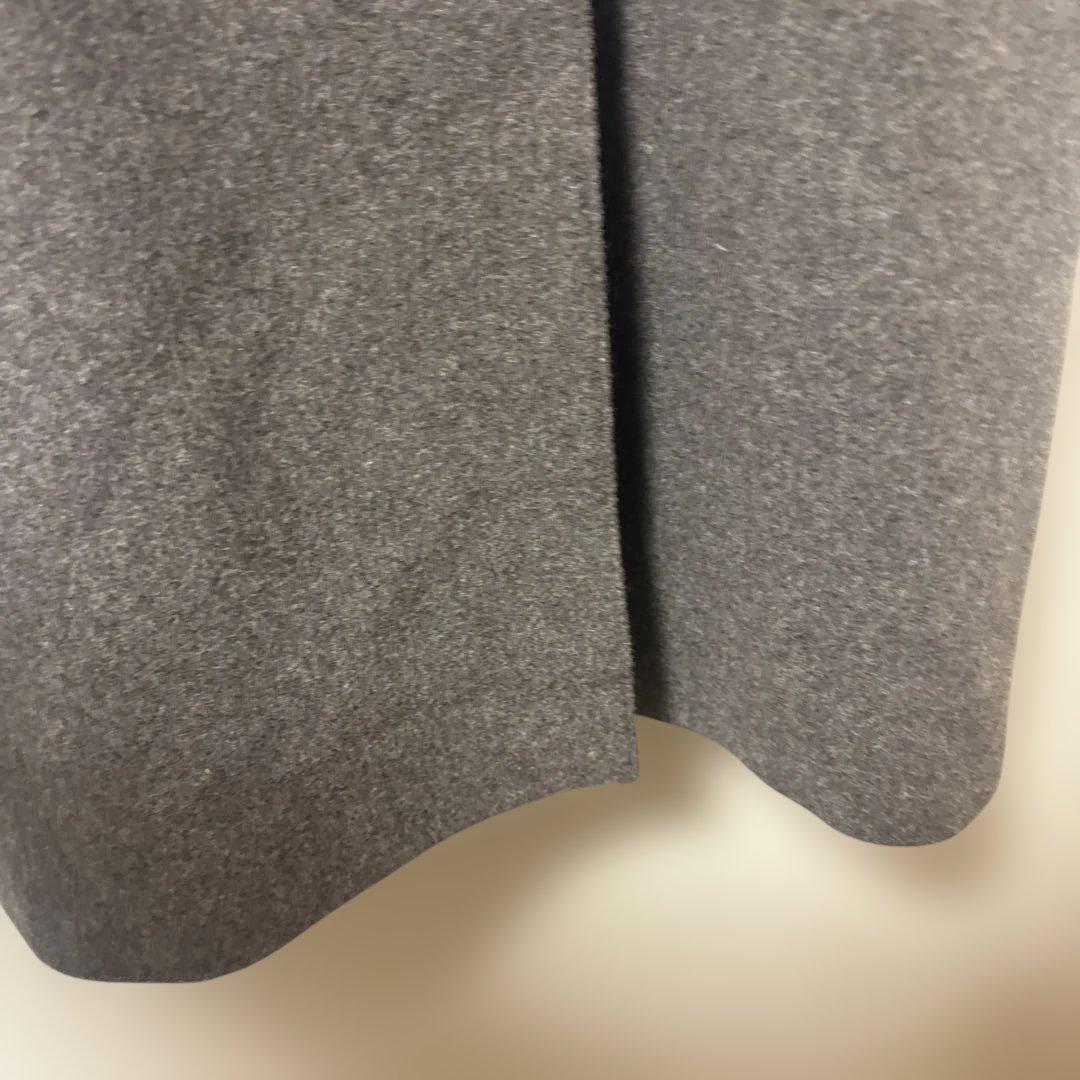 美品　北欧暮らしの道具店 3WAYアレンジ襟のかろやかチェスターコート グレー