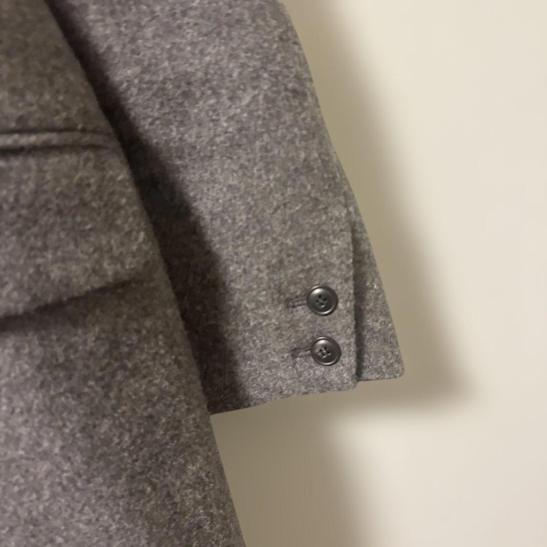 美品　北欧暮らしの道具店 3WAYアレンジ襟のかろやかチェスターコート グレー