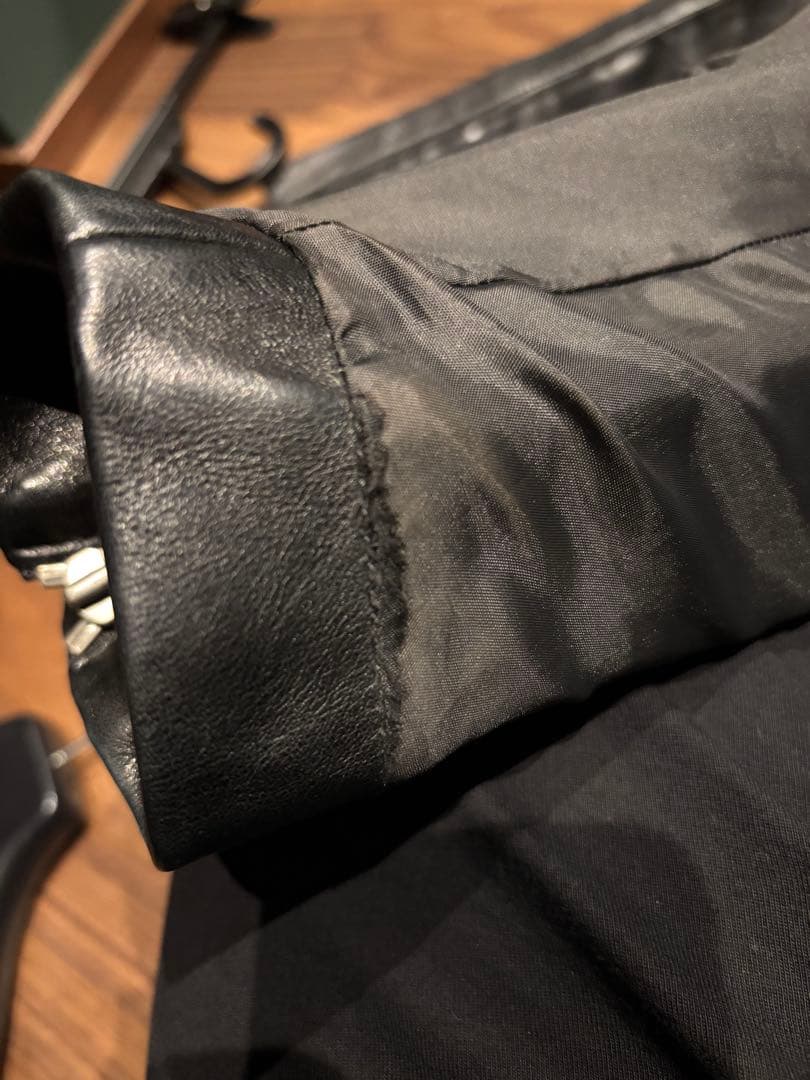 m*u様 2011aw メゾンマルタンマルジェラ　ハの字ライダース 5zipライ