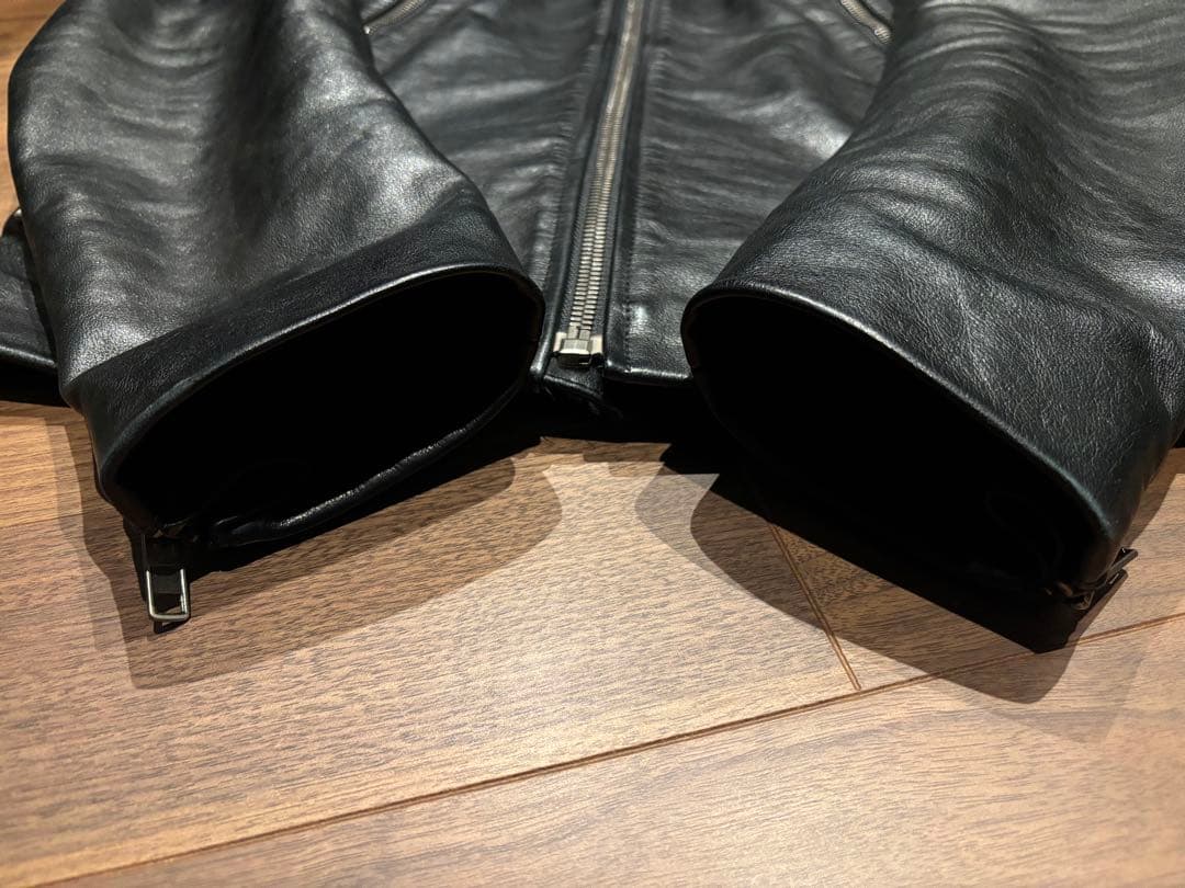 m*u様 2011aw メゾンマルタンマルジェラ　ハの字ライダース 5zipライ