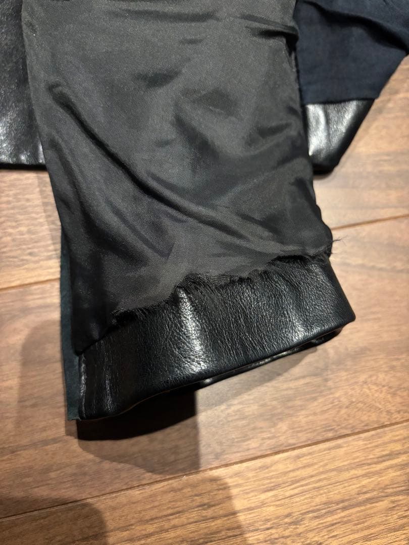 m*u様 2011aw メゾンマルタンマルジェラ　ハの字ライダース 5zipライ