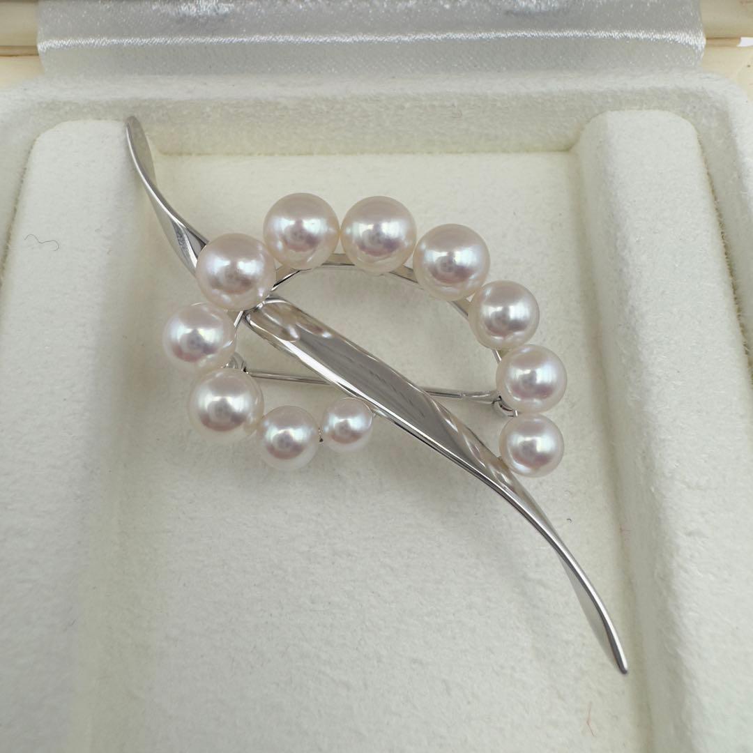 ✨美品✨ミキモト　K18 ブローチ