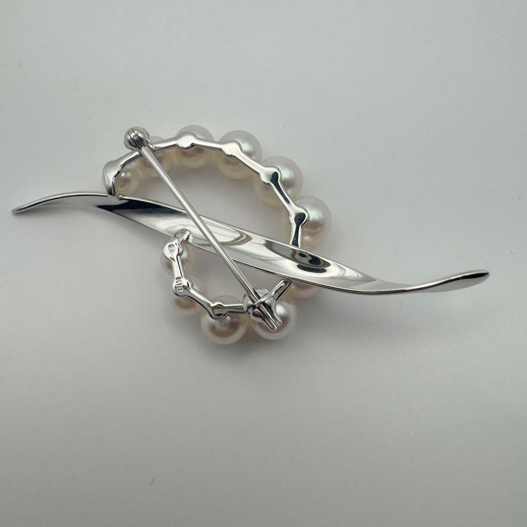✨美品✨ミキモト　K18 ブローチ