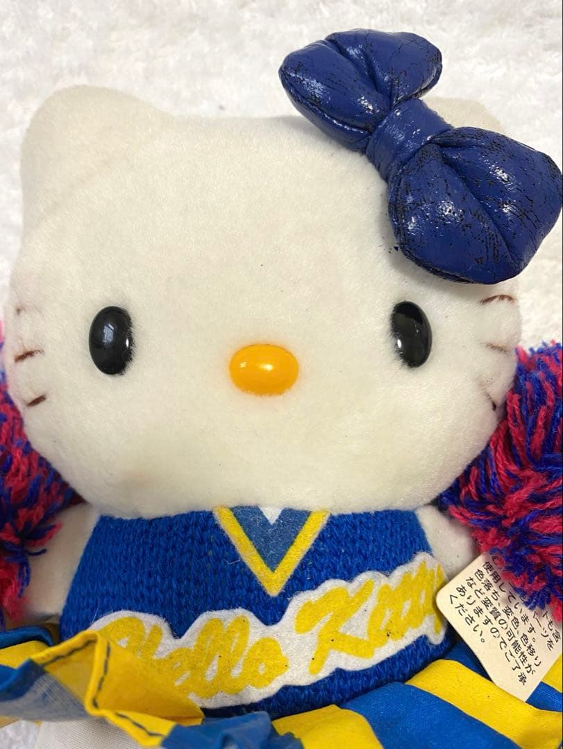 【希少】レトロ　ハローキティ　チアガール3体セット レアサンリオ　ぬいぐるみ