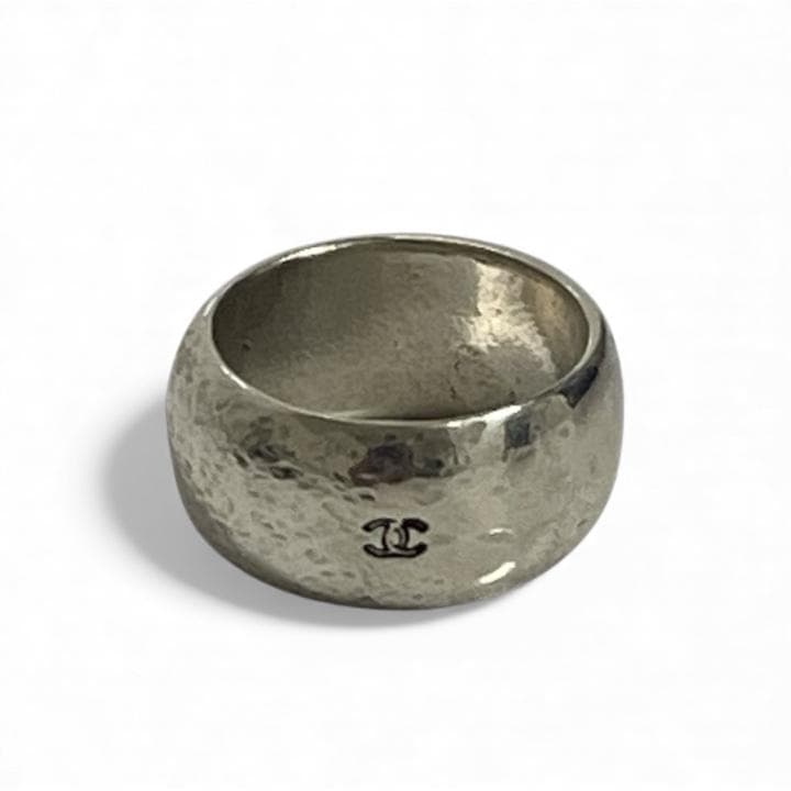【CHANEL】ロゴリング シルバー 指輪 約12号 シルバー ユニセックス