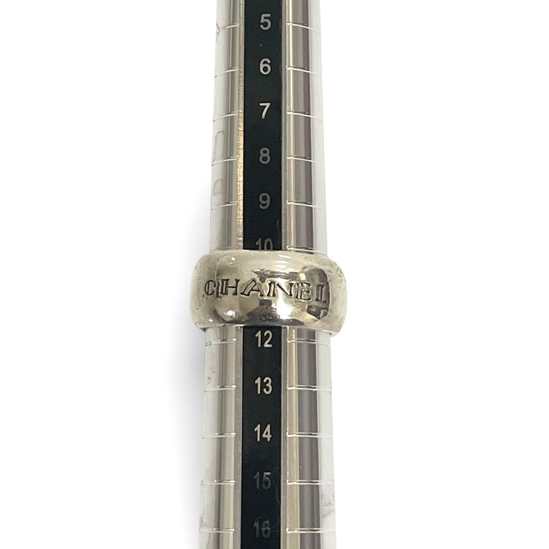 【CHANEL】ロゴリング シルバー 指輪 約12号 シルバー ユニセックス