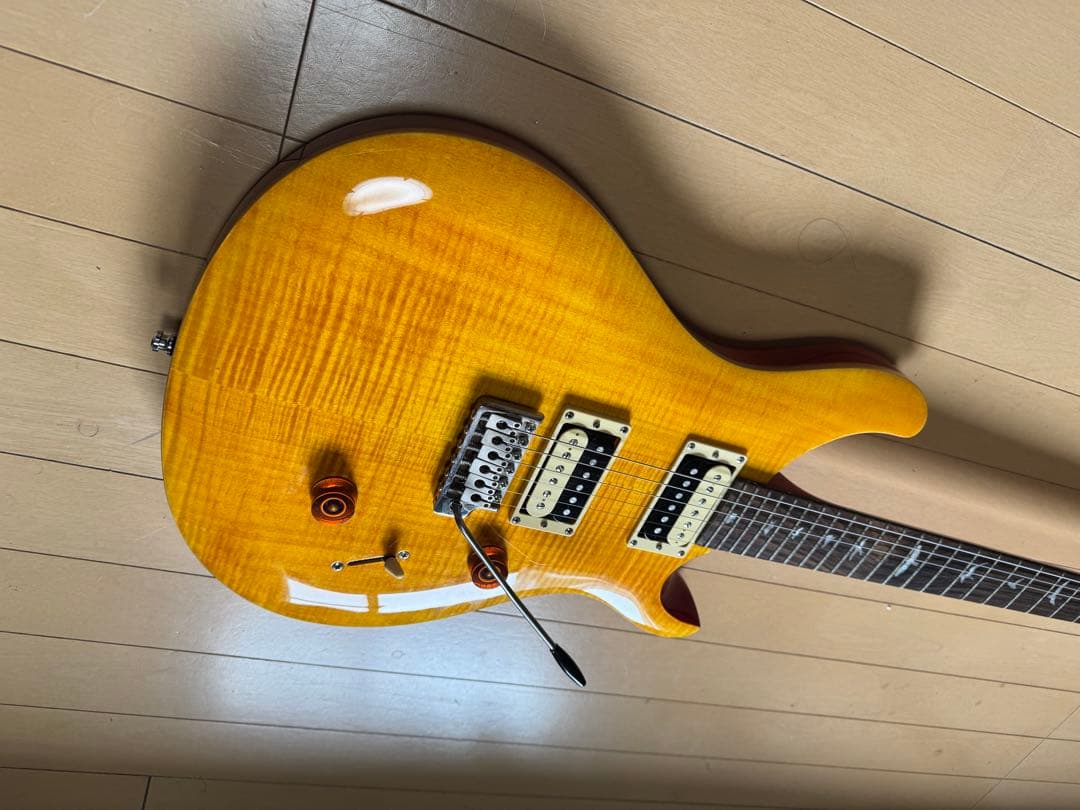 【最終値下げ】イエロー フレイムメイプル エレキギター（無言購入ご遠慮ください）