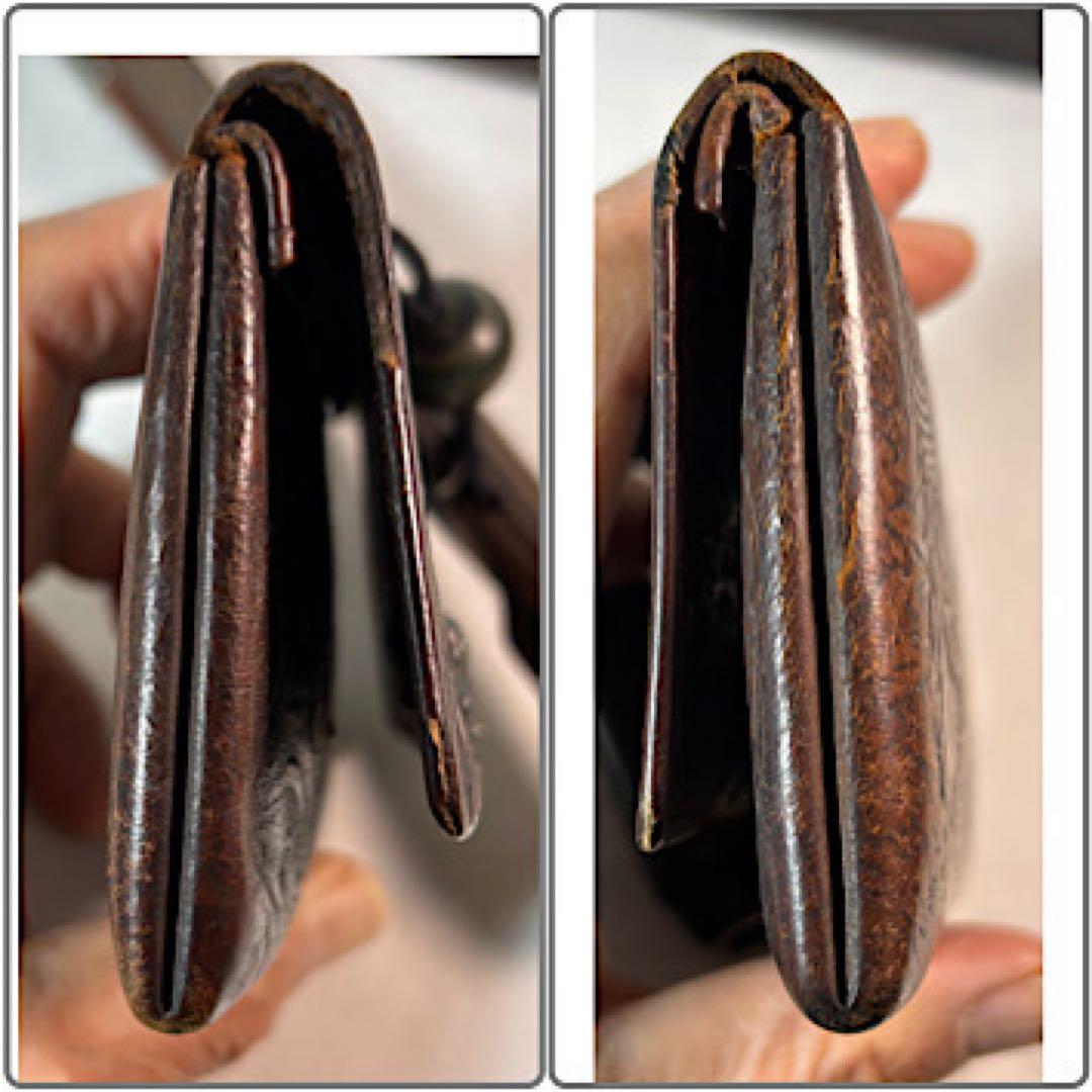 煙草入れ　木製煙管入れ 古銭図彫　在銘　銀キセル