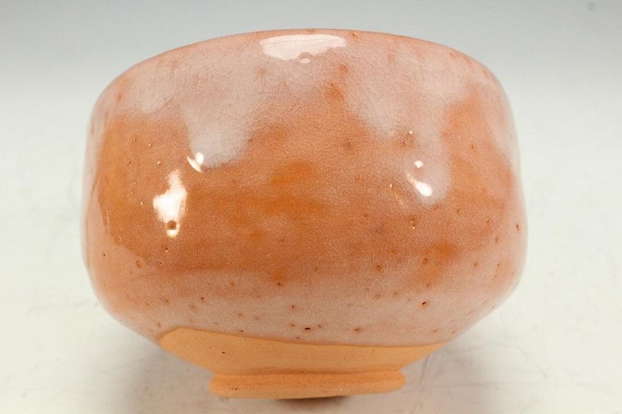 茶道具 高橋一翠作 赤楽茶碗 共箱 未使用(K-A664)