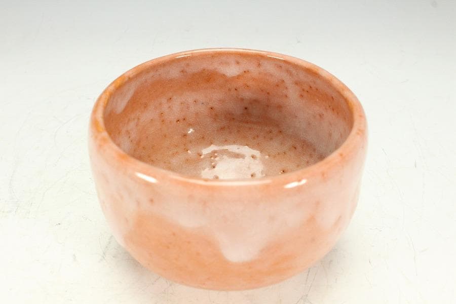 茶道具 高橋一翠作 赤楽茶碗 共箱 未使用(K-A664)