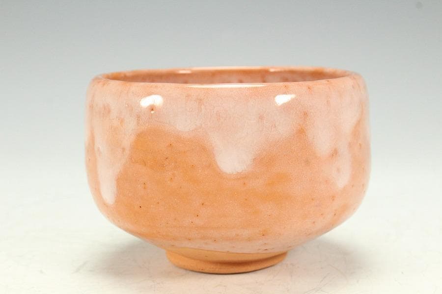 茶道具 高橋一翠作 赤楽茶碗 共箱 未使用(K-A664)