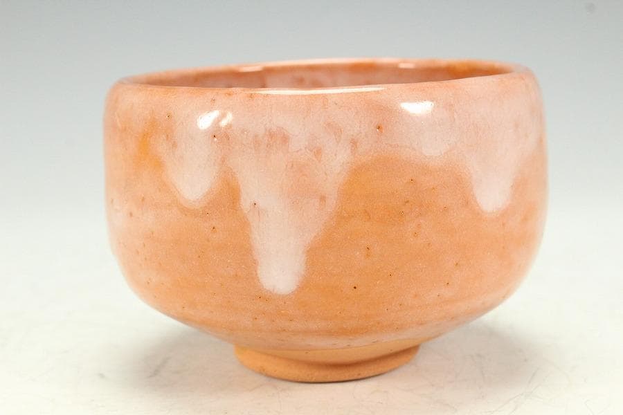 茶道具 高橋一翠作 赤楽茶碗 共箱 未使用(K-A664)