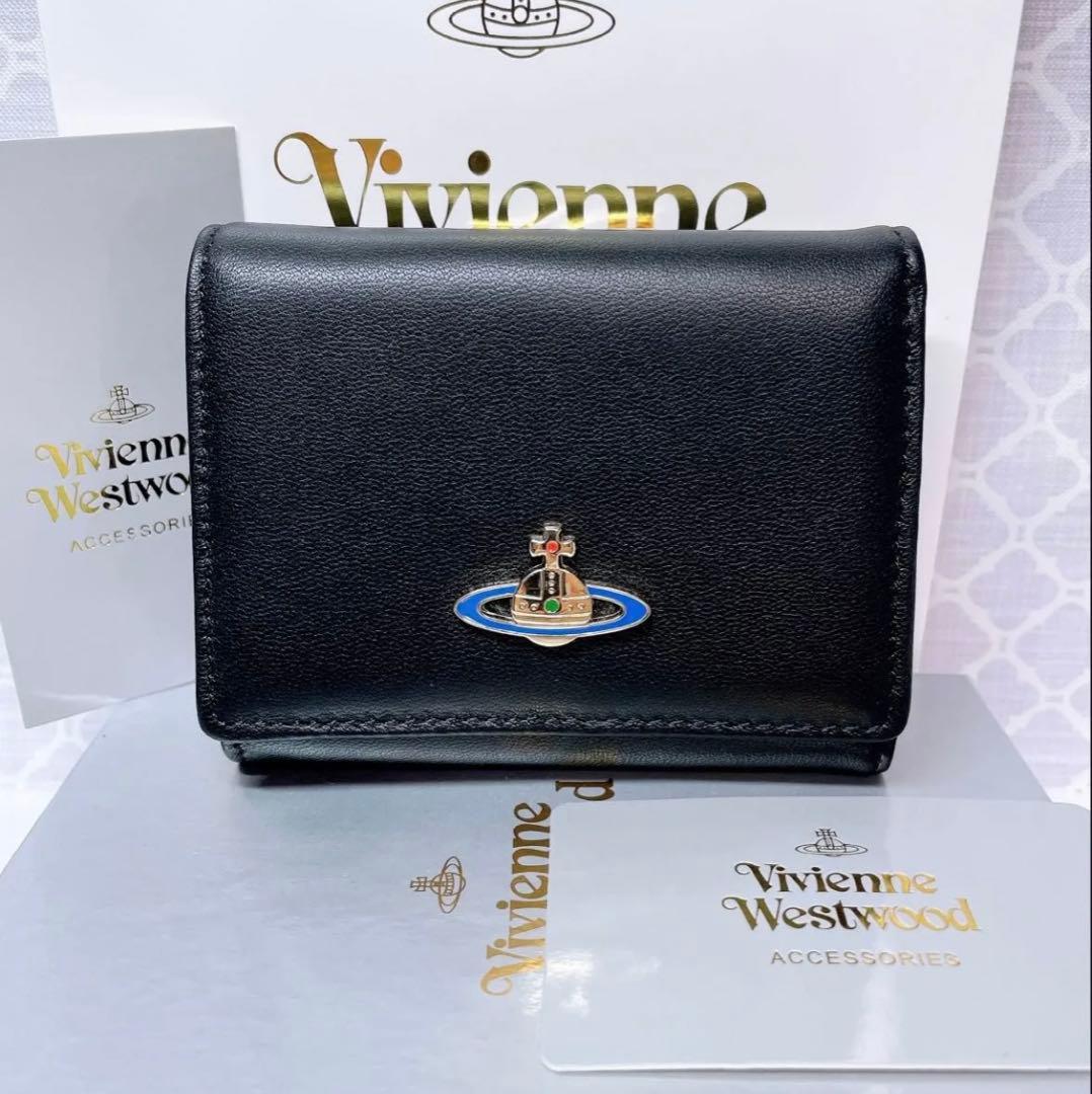 【ショッパー付】新品 ヴィヴィアン・ウエストウッド 三つ折り財布
