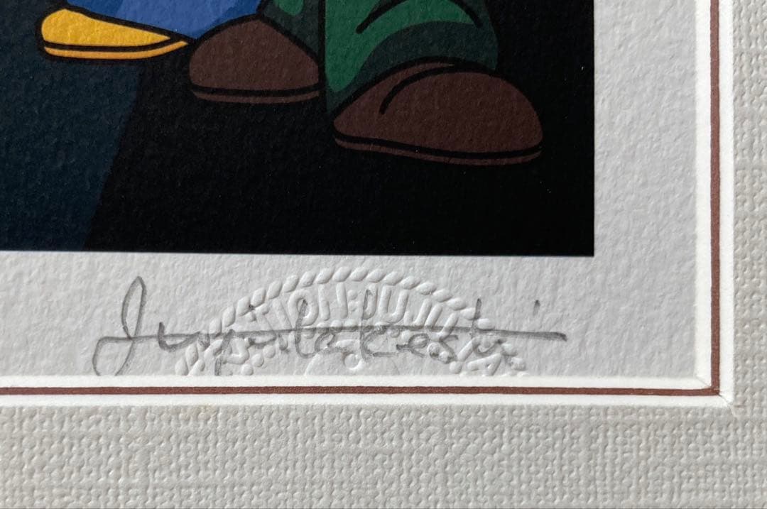 ジュジュタケシ　Juju Takeshi 額装　イラスト「enoshima」