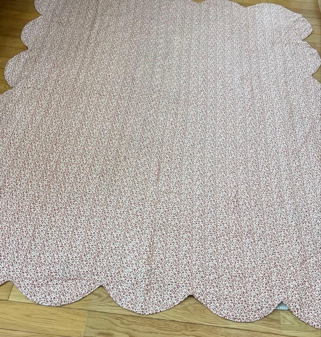 【美品】アメリカンアンティークキルト⭐︎ダブルウエディング 約208×180cm