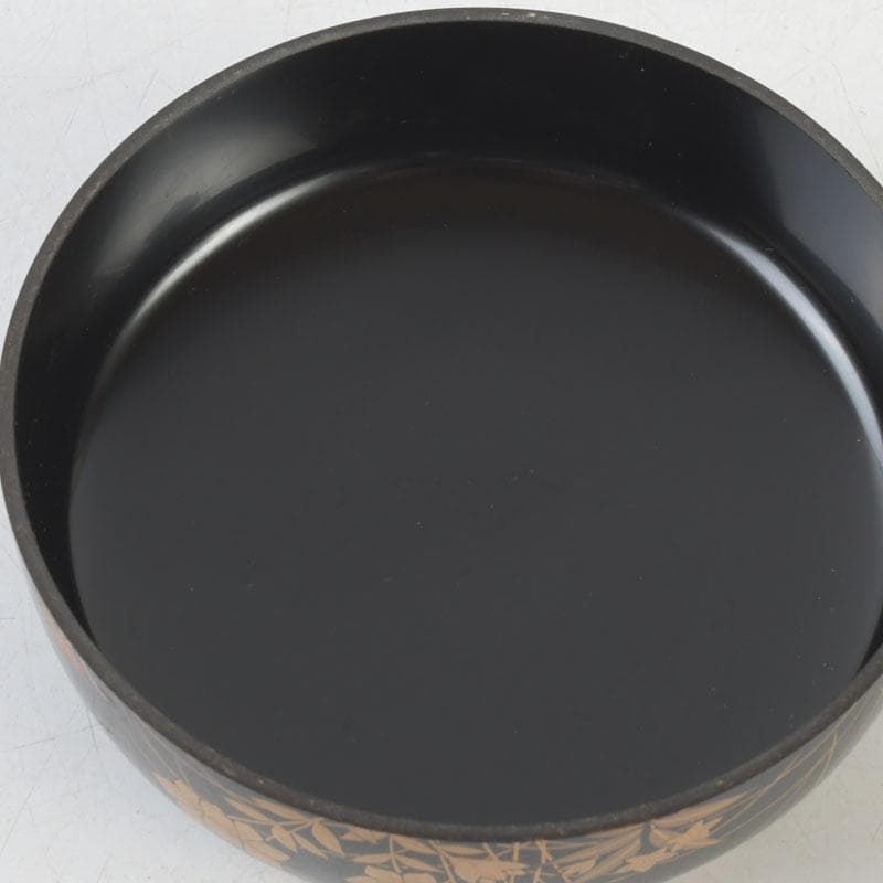 茶道具　加賀蒔絵師　中村宗尹作　秋草蒔絵　平棗　共箱　V　9661